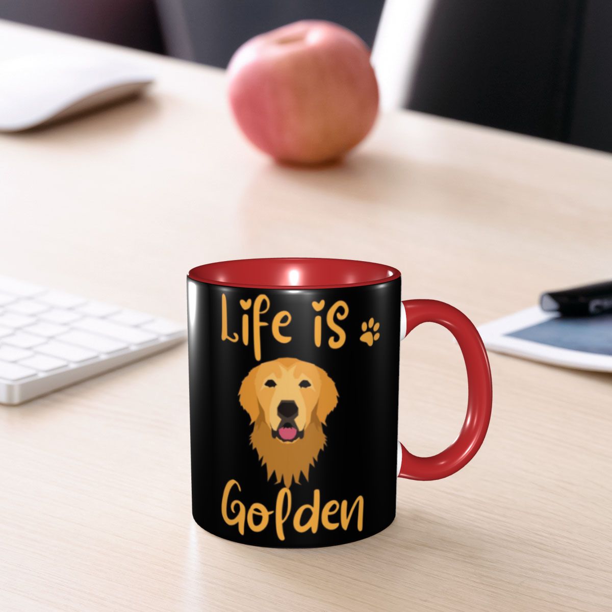 Coffee And Tea Quotes Funny - แก้วกาแฟเซรามิกพร้อมคำพูดเกี่ยวกับโกลเด้นรีทรีฟเวอร์ แก้วน้ำชา แก้วนม ของขวัญสำหรับผู้หญิงและผู้ชาย