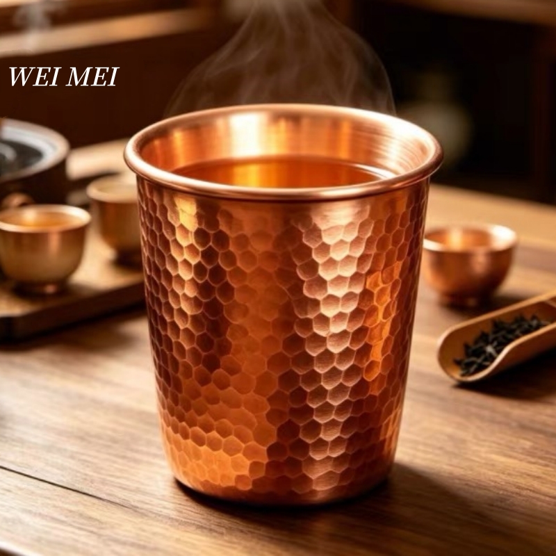 Coffee Tea Pictures - แก้วกาแฟทองแดงทำมือ, แก้วน้ำผลไม้ Water Mule 350 มล.,