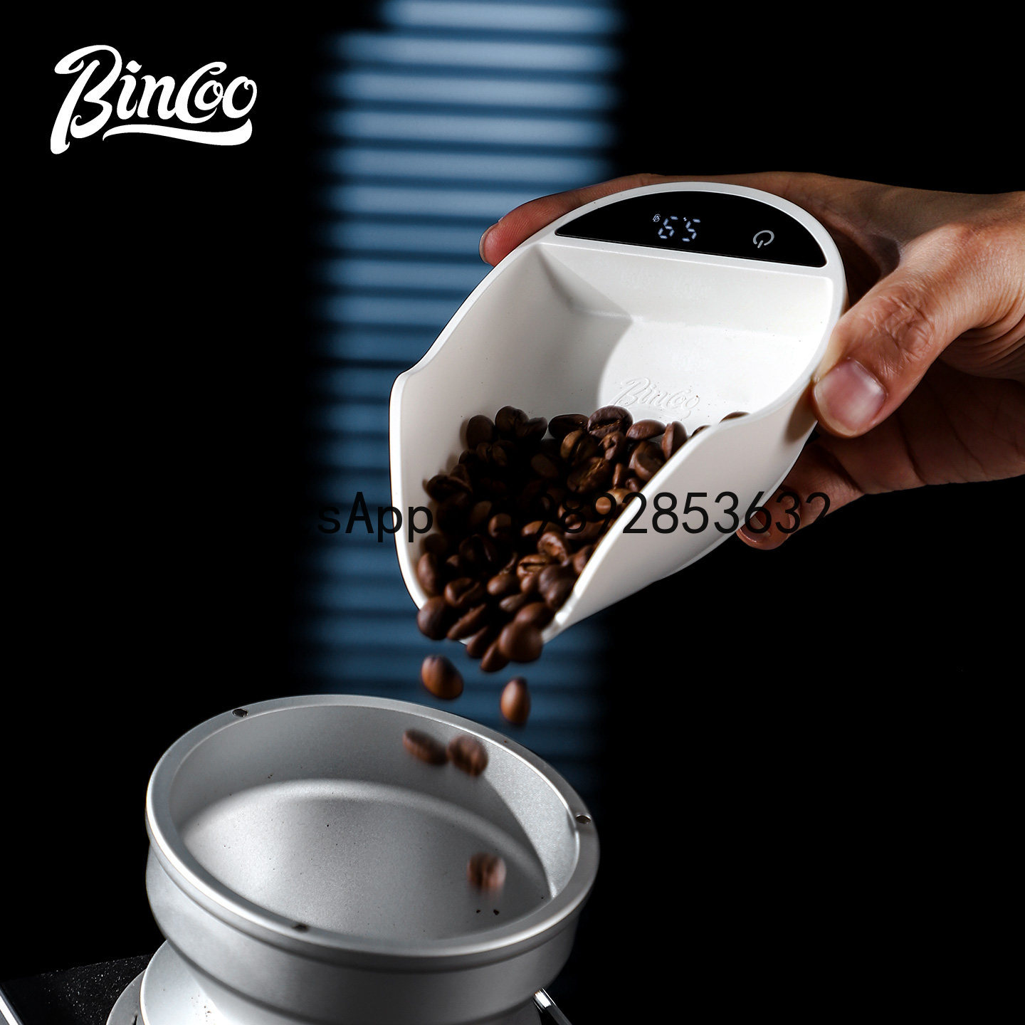 Coffee Tea Brew - เครื่องชั่งกาแฟอิเล็กทรอนิกส์ XL แบบจานรองเมล็ดกาแฟ สำหรับชงกาแฟแบบอิตาเลียน พร้อมจอแสดงผล ใช้ได้กับชา