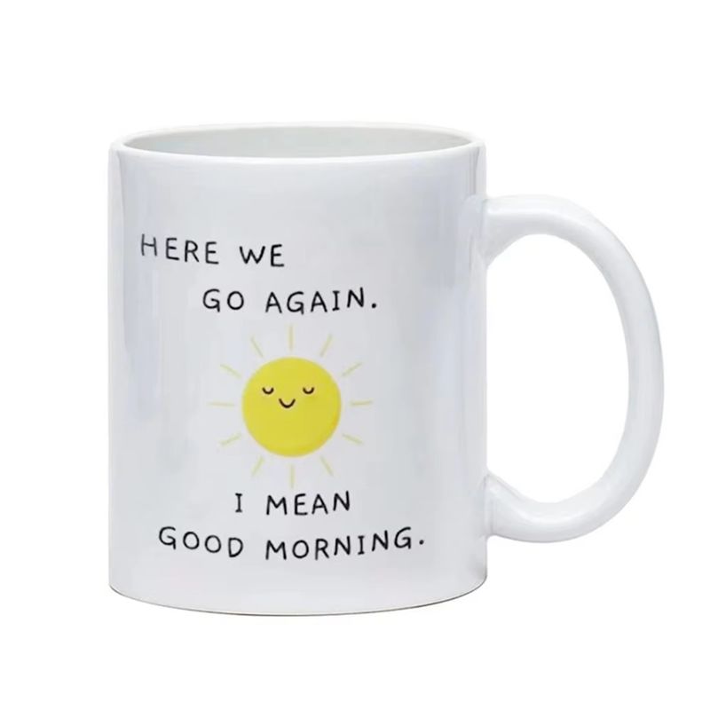 Coffee Tea Good Morning - แก้วกาแฟตลกๆ สุดฮิตมาใหม่ มีสินค้าในสต็อก - แก้วน้ำชาตลกๆ แก้วมัคสวัสดีตอนเช้า