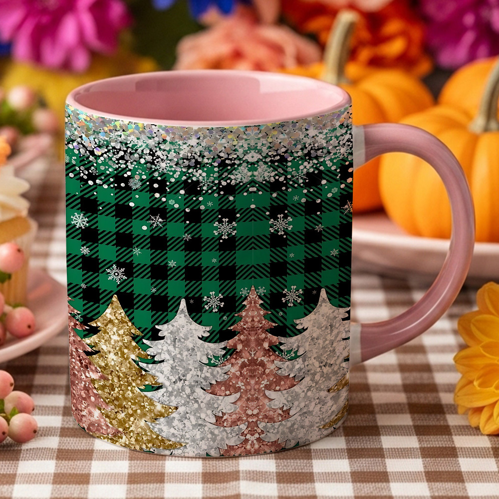 แก้วกาแฟลายตารางบัฟฟาโลและต้นค - Coffee Tea Festival บทวิจารณ์และราคา