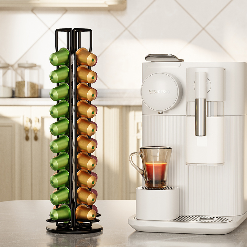 ที่วางแคปซูลกาแฟโลหะแบบหมุนได้ - Coffee Capsule Holder บทวิจารณ์และราคา