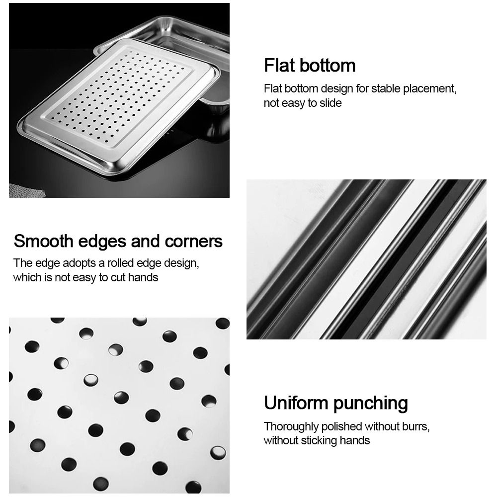 ถาดชาสแตนเลสทรงสี่เหลี่ยมผืนผ้ - Bamboo Tea Tray บทวิจารณ์และราคา