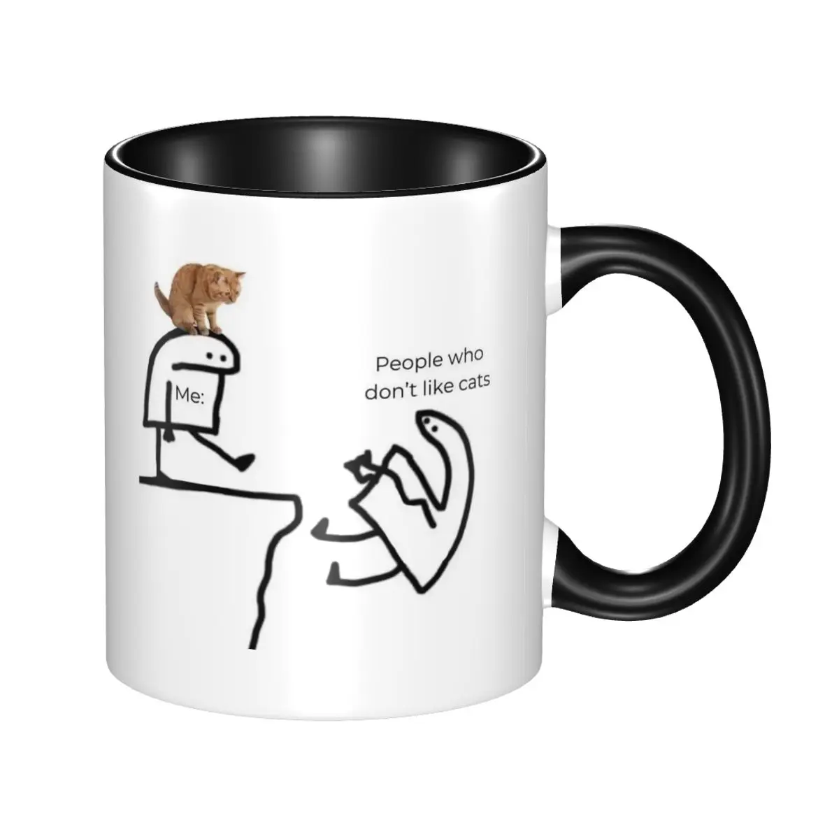 แก้วมัคเซรามิคตลก ลายฉันกับแมว - Coffee And Tea Quotes Funny บทวิจารณ์และราคา