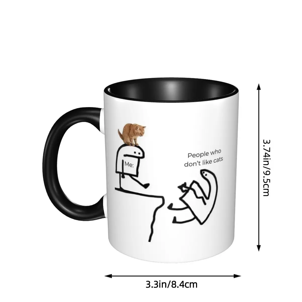 แก้วมัคเซรามิคตลก ลายฉันกับแมว - Coffee And Tea Quotes Funny บทวิจารณ์และราคา