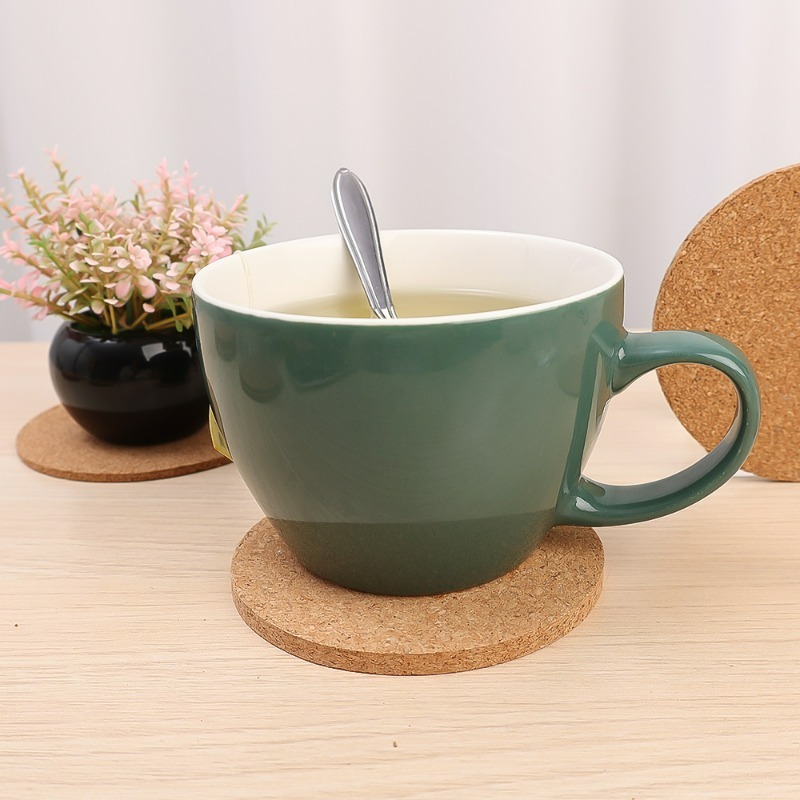 ที่รองแก้วไม้ก๊อกทรงกลมธรรมชาต - Coffee Tea Holders บทวิจารณ์และราคา