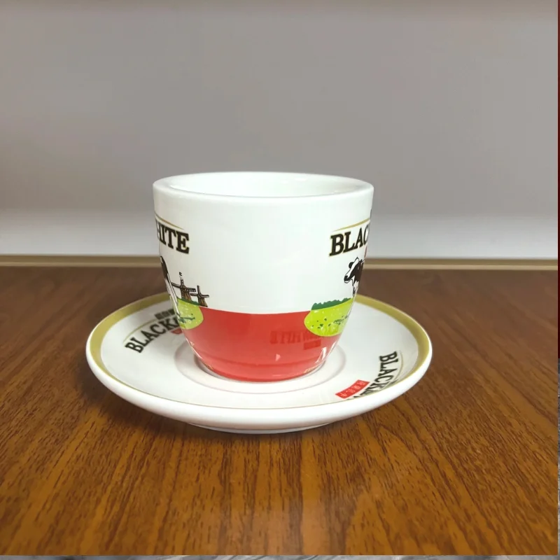 ชุดแก้วกาแฟเซรามิกสีดำขาวคุณภา - Coffee Tea Pictures บทวิจารณ์และราคา