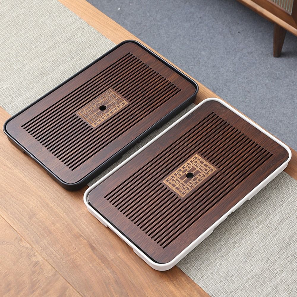 ใหม่ถาดชาไม้ไผ่ 43.5x26.5 ซม.น - Bamboo Tea Tray บทวิจารณ์และราคา