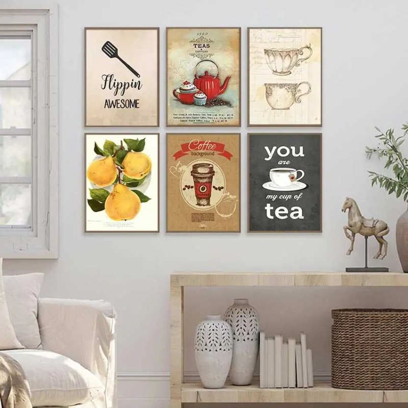 โปสเตอร์และภาพพิมพ์ลายวินเทจ ก - Coffee Tea Pictures บทวิจารณ์และราคา