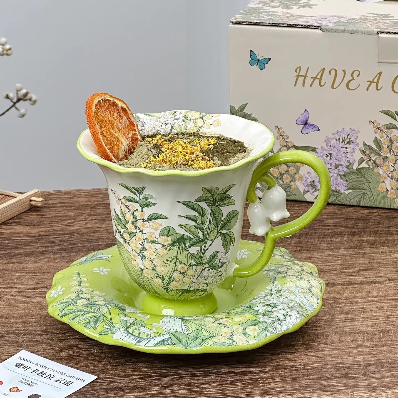 ชุดน้ำชายามบ่ายลายดอกลิลลี่ออฟ - Coffee Tea Pictures บทวิจารณ์และราคา