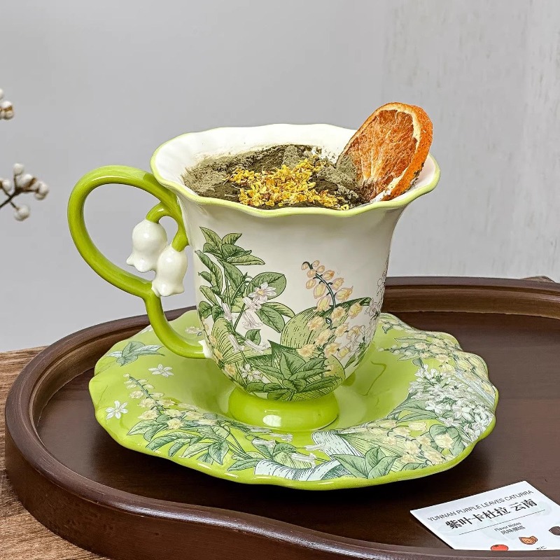 ชุดน้ำชายามบ่ายลายดอกลิลลี่ออฟ - Coffee Tea Pictures บทวิจารณ์และราคา
