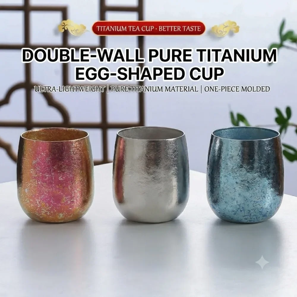 แก้วกาแฟสองชั้นไทเทเนียมบริสุท - Coffee Tea Pictures บทวิจารณ์และราคา