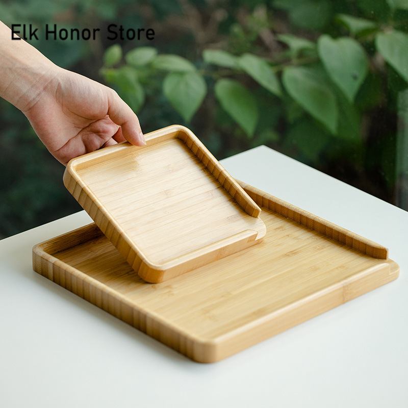 ถาดใส่อาหารทำจากไม้ไผ่ของจีนกล - Bamboo Tea Tray บทวิจารณ์และราคา