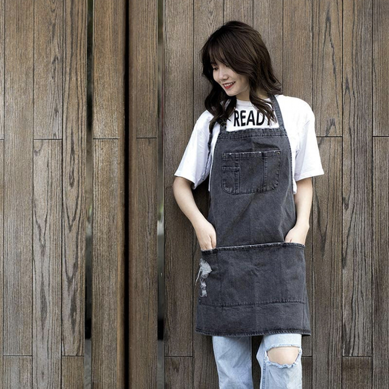 ผ้ากันเปื้อนผ้าฝ้ายยีนส์ญี่ปุ่ - Coffee Tea Gardens บทวิจารณ์และราคา