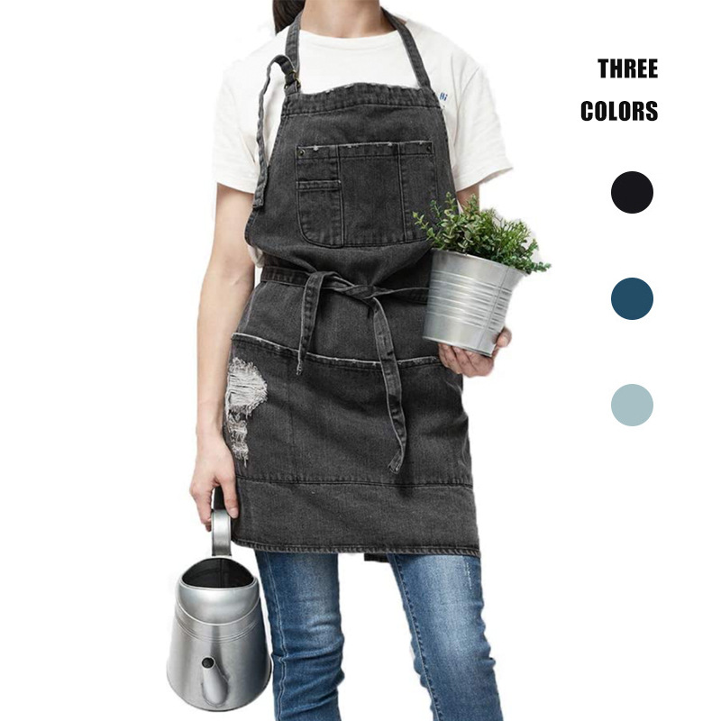 ผ้ากันเปื้อนผ้าฝ้ายยีนส์ญี่ปุ่ - Coffee Tea Gardens บทวิจารณ์และราคา