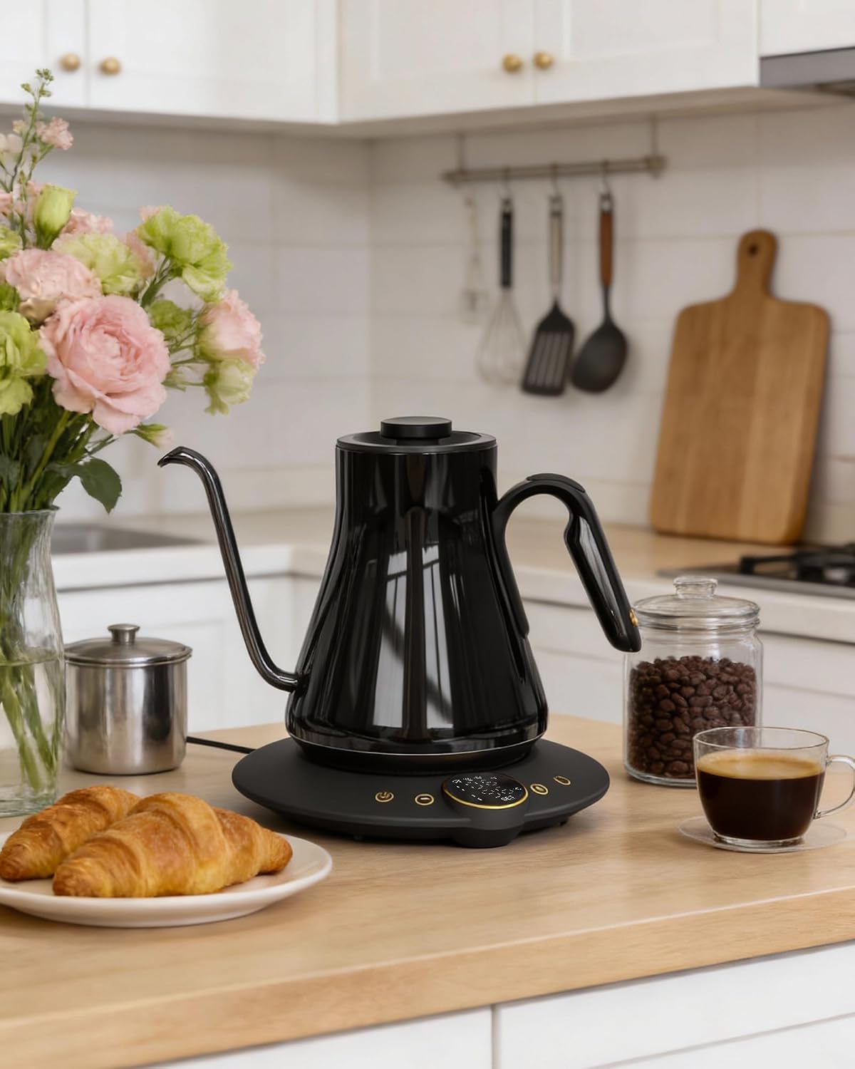 กาต้มน้ำไฟฟ้าแบบคอห่าน, ±1 ° ค - Coffee Tea Brew บทวิจารณ์และราคา