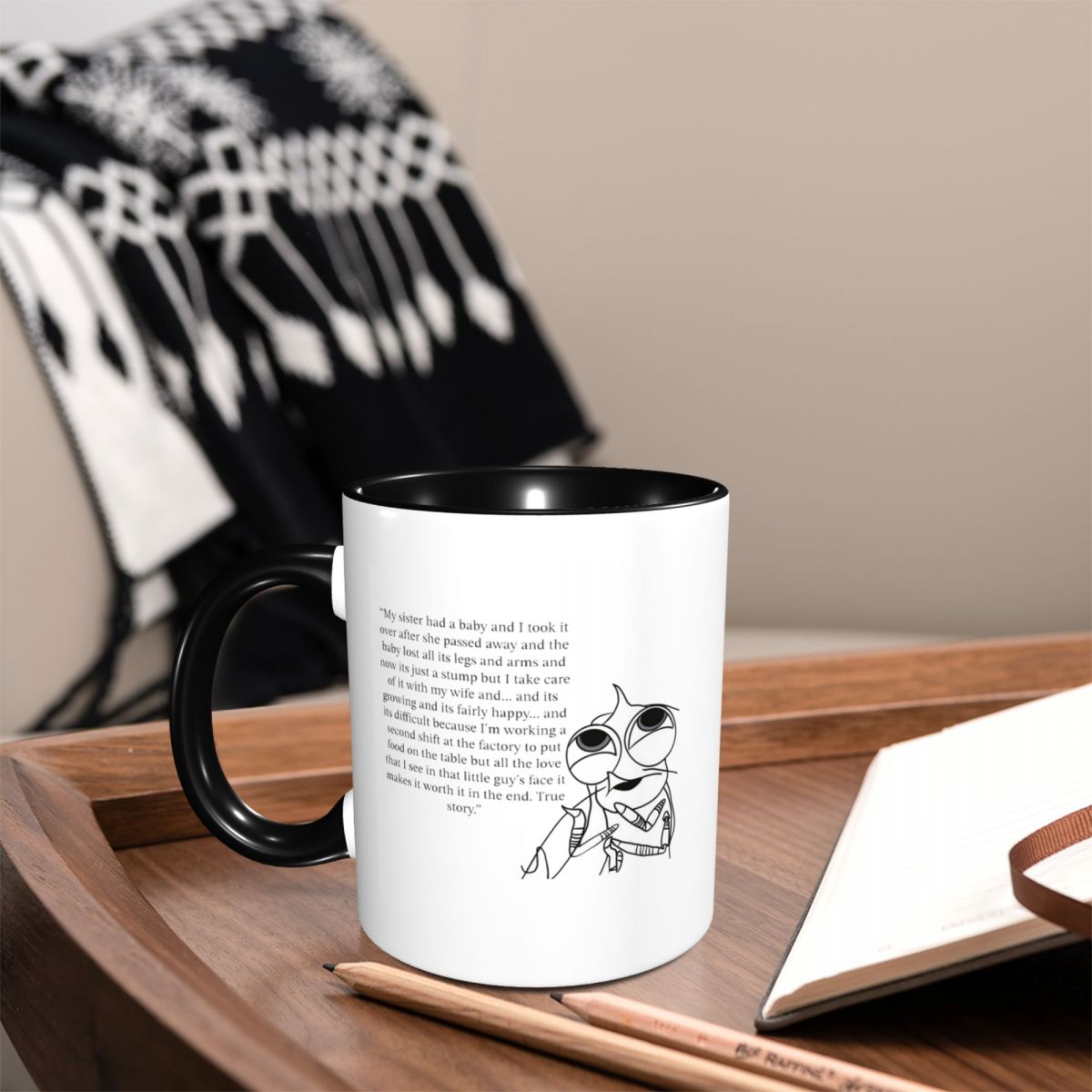 แก้วเซรามิคลายฉลามและกุ้ง แก้ว - Coffee And Tea Quotes Funny บทวิจารณ์และราคา
