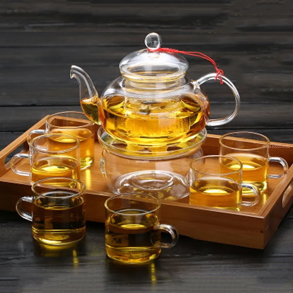 ชุดน้ำชาแก้วหรูหรา ชุดกาน้ำชาแ - Bamboo Tea Tray บทวิจารณ์และราคา