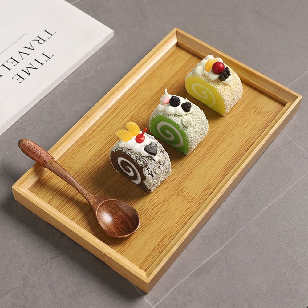 ถาดไม้ไผ่ธรรมชาติ ถาดไม้ไผ่ทรง - Bamboo Tea Tray บทวิจารณ์และราคา