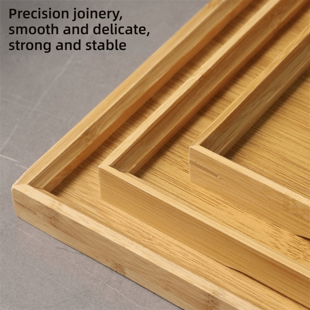 ถาดไม้ไผ่ธรรมชาติ ถาดไม้ไผ่ทรง - Bamboo Tea Tray บทวิจารณ์และราคา