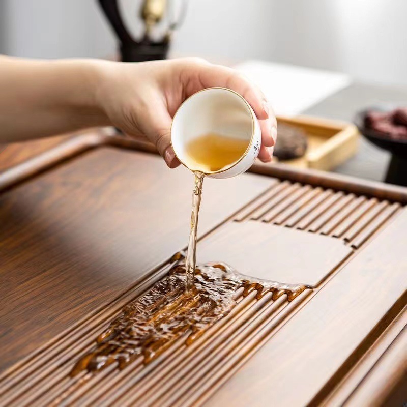 คุณภาพสูงถาดชาขนาดใหญ่ Huanghu - Bamboo Tea Tray บทวิจารณ์และราคา