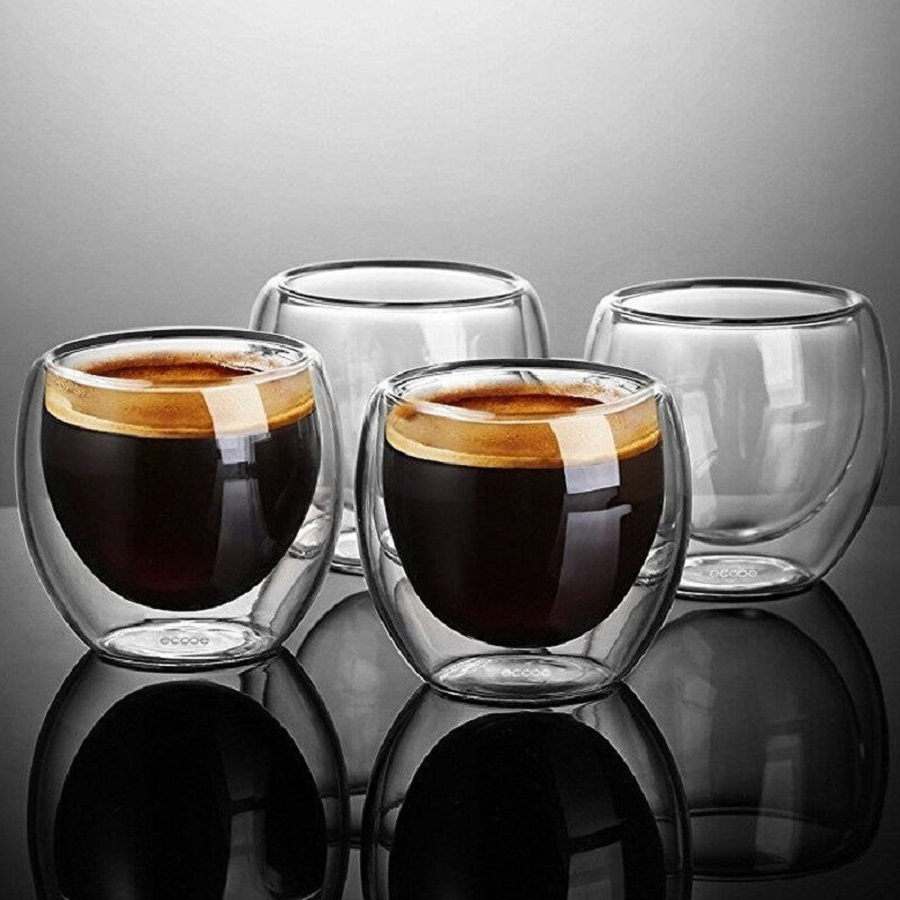 แก้วกาแฟผนังคู่แก้วแก้วผนังคู่ - Coffee Tea Pictures บทวิจารณ์และราคา