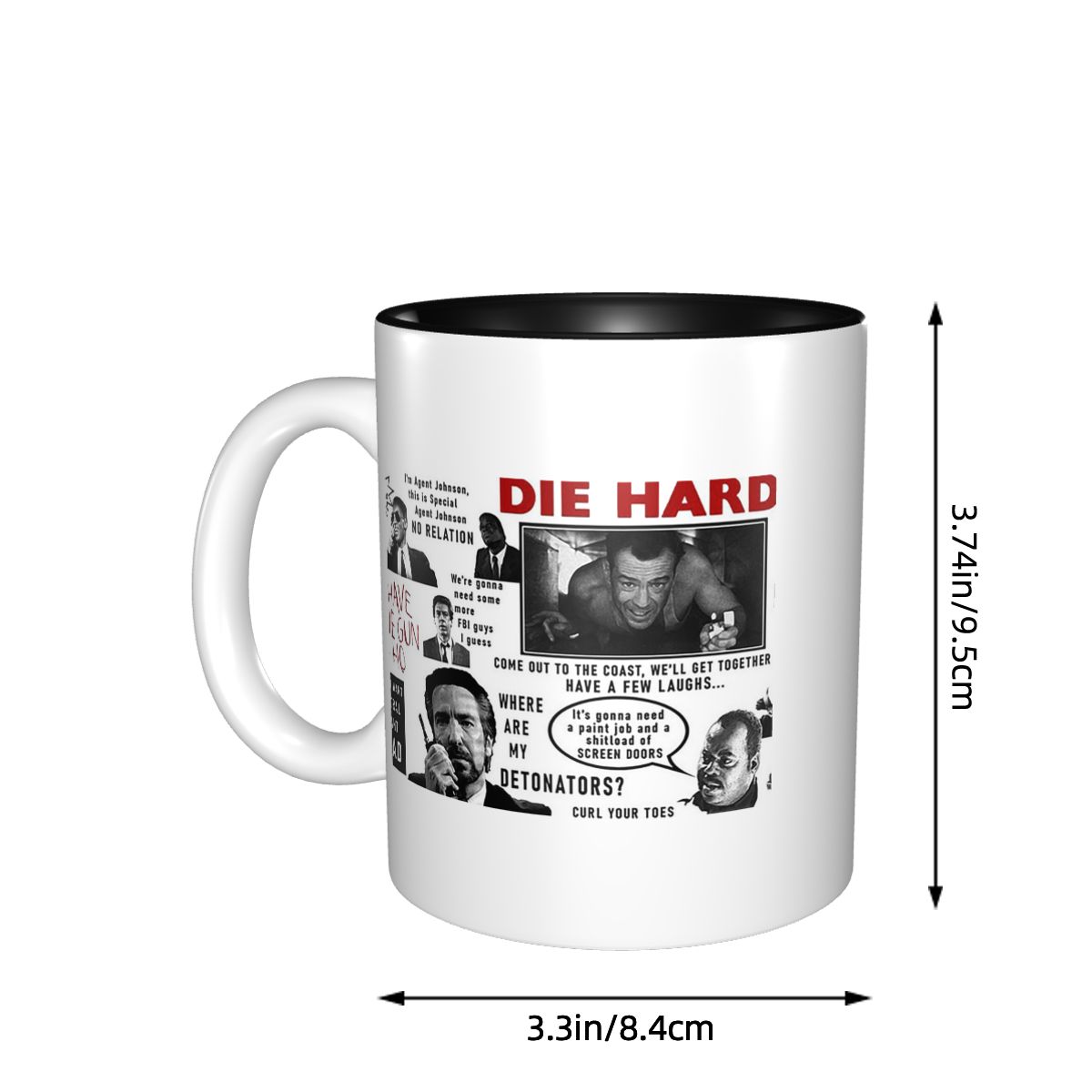 แก้วมัค Die Hard Christmas - แ - Coffee And Tea Quotes Funny บทวิจารณ์และราคา