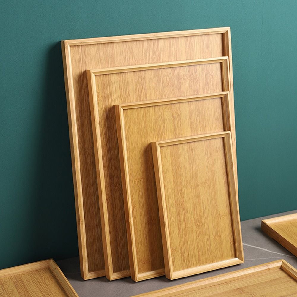 ถาดไม้ไผ่ธรรมชาติ ถาดไม้ไผ่ทรง - Bamboo Tea Tray บทวิจารณ์และราคา
