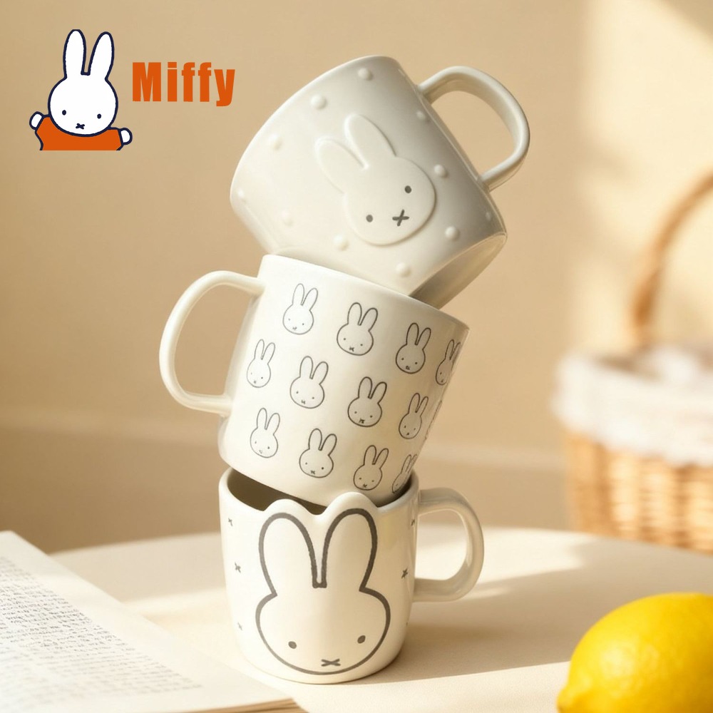 แก้วเซรามิค Miffy น่ารัก ลายกร - Coffee Tea Good Morning บทวิจารณ์และราคา