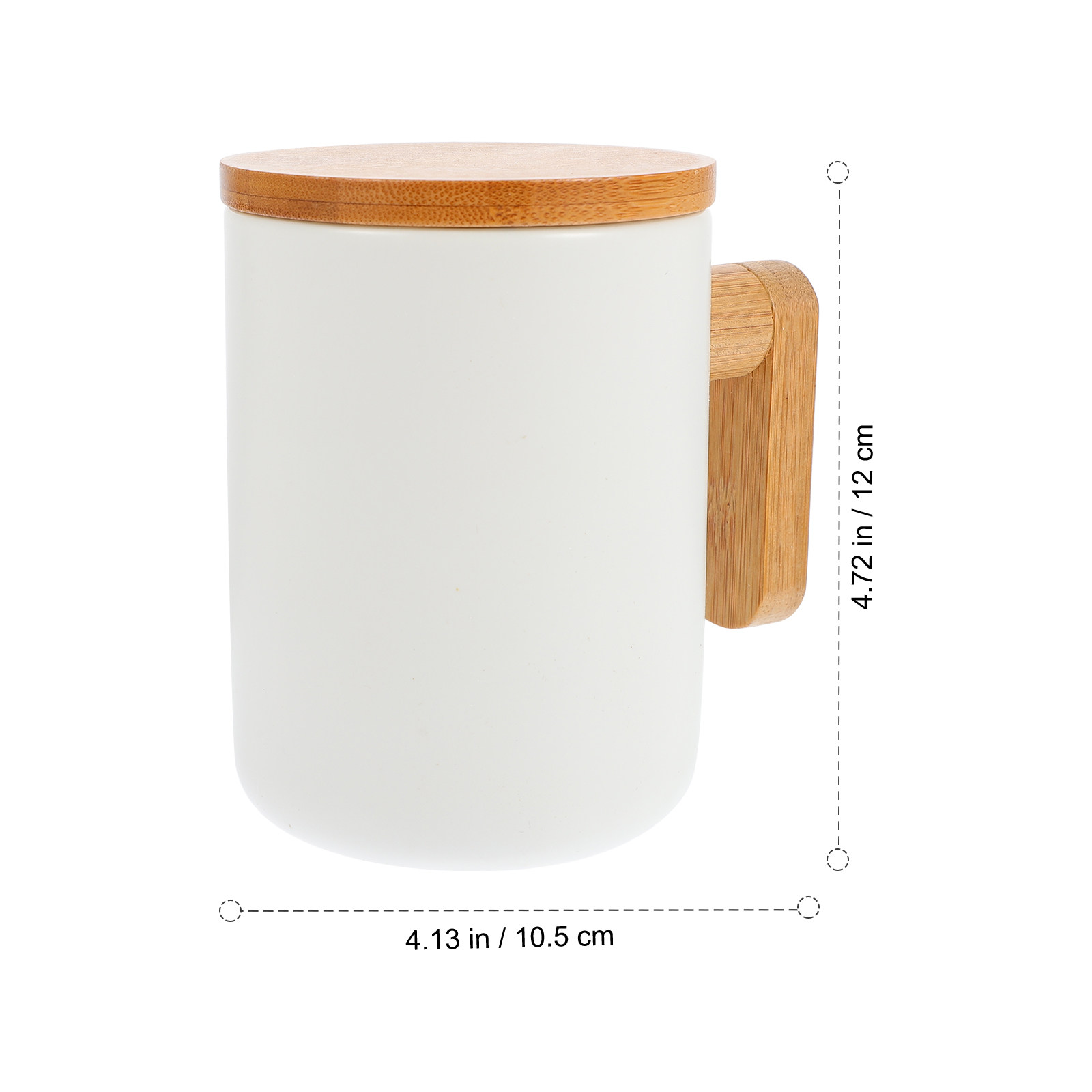 แก้วเซรามิกพร้อมด้ามจับไม้ธรรม - Coffee Tea Gardens บทวิจารณ์และราคา