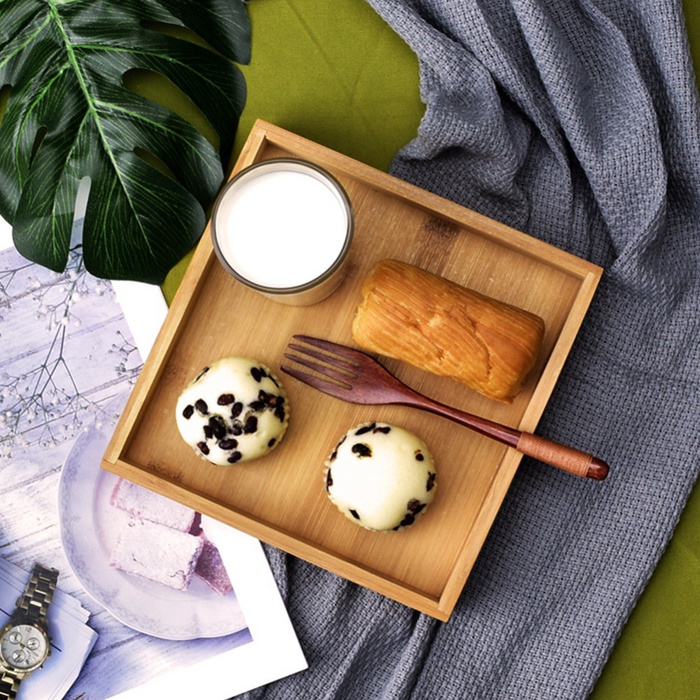 ถาดทรงสี่เหลี่ยมสไตล์ญี่ปุ่น ด - Bamboo Tea Tray บทวิจารณ์และราคา