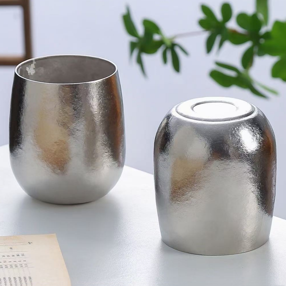แก้วกาแฟไทเทเนียมแท้แบบสองชั้น - Coffee Tea Pictures บทวิจารณ์และราคา