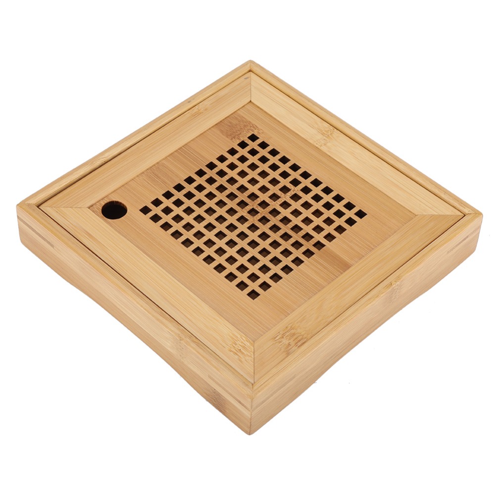 ถาดน้ำชาทรงสี่เหลี่ยมจัตุรัส ข - Bamboo Tea Tray บทวิจารณ์และราคา