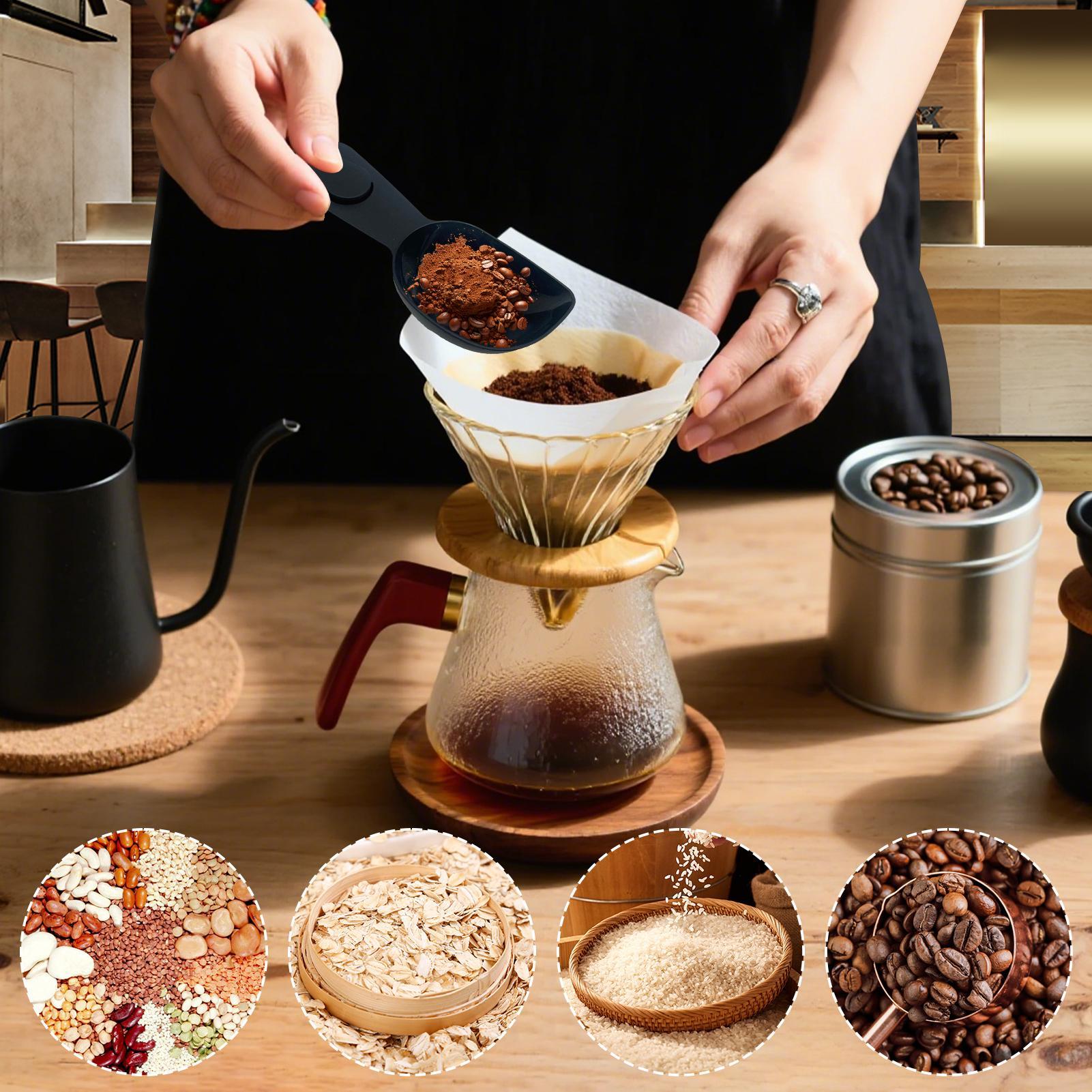 ที่ตักกาแฟพร้อมคลิป ช้อนตักซีเ - Coffee Tea And Bean Leaf บทวิจารณ์และราคา