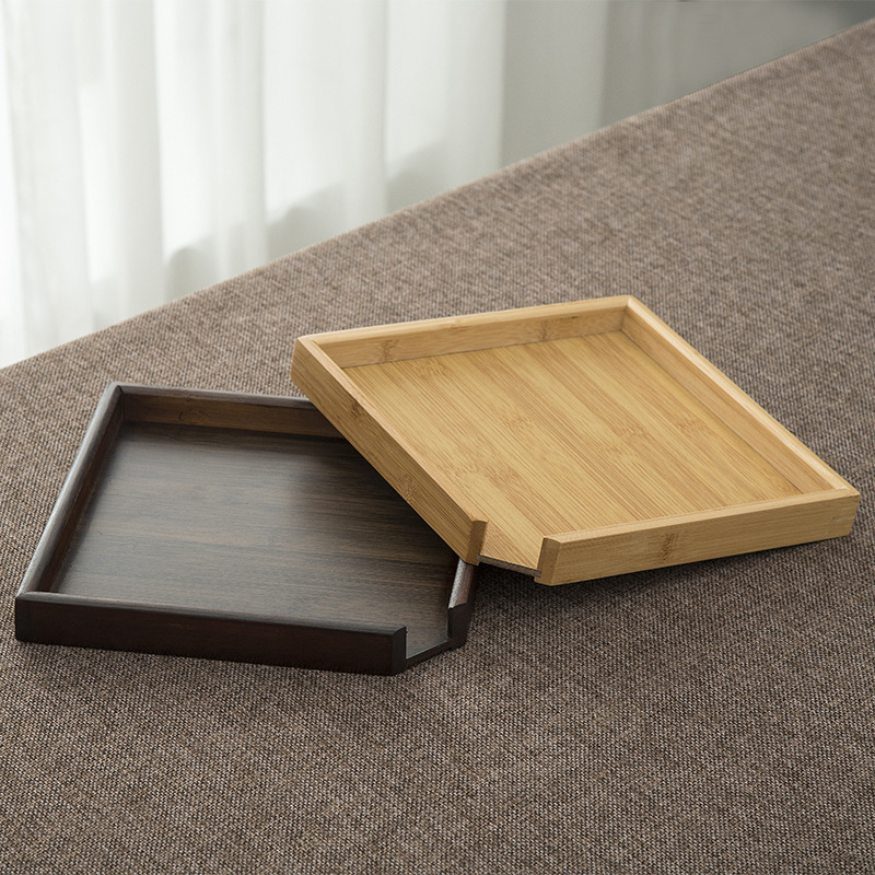 กล่องไม้ไผ่สำหรับจัดเก็บชา 1 ช - Bamboo Tea Tray บทวิจารณ์และราคา