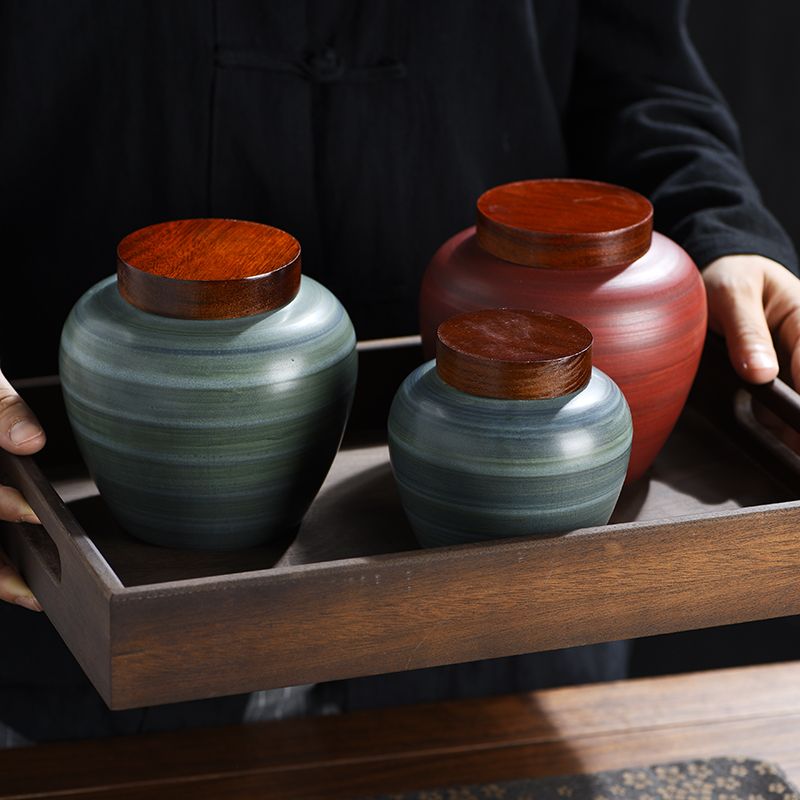 โถเซรามิคสไตล์เรโทรสำหรับใส่ใบ - Coffee Tea And Bean Leaf บทวิจารณ์และราคา