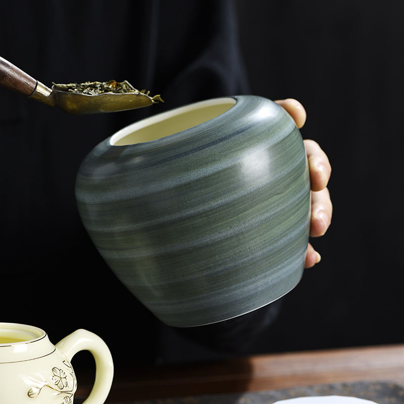 โถเซรามิคสไตล์เรโทรสำหรับใส่ใบ - Coffee Tea And Bean Leaf บทวิจารณ์และราคา