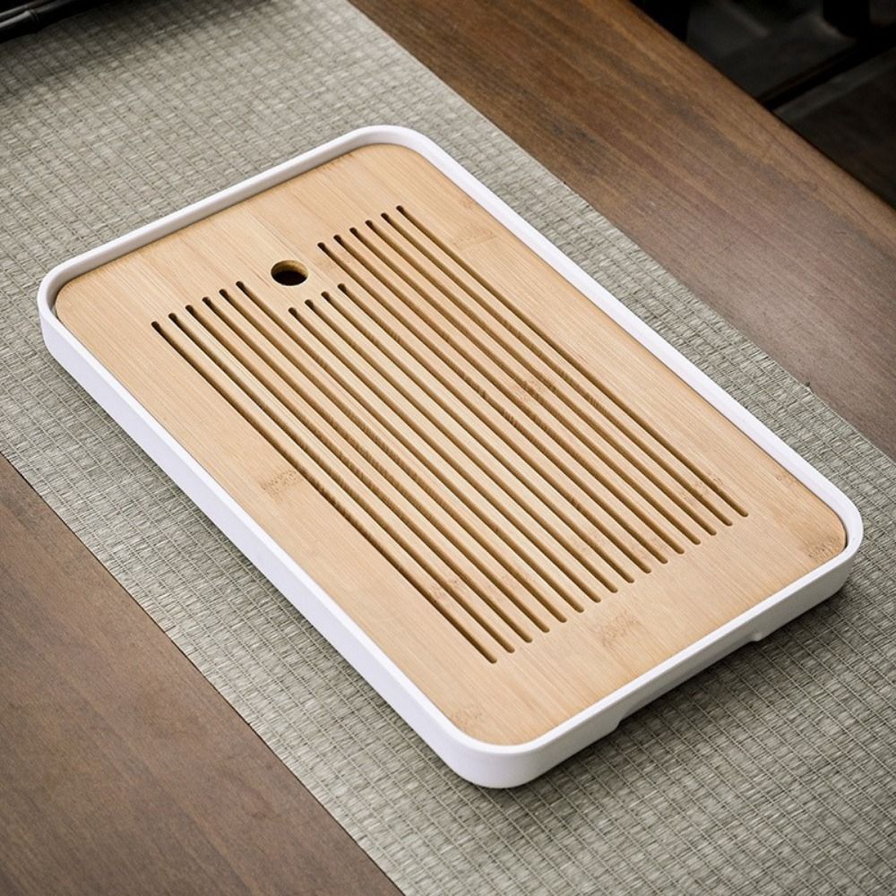 ถาดชาไม้ไผ่อเนกประสงค์พร้อมที่ - Bamboo Tea Tray บทวิจารณ์และราคา