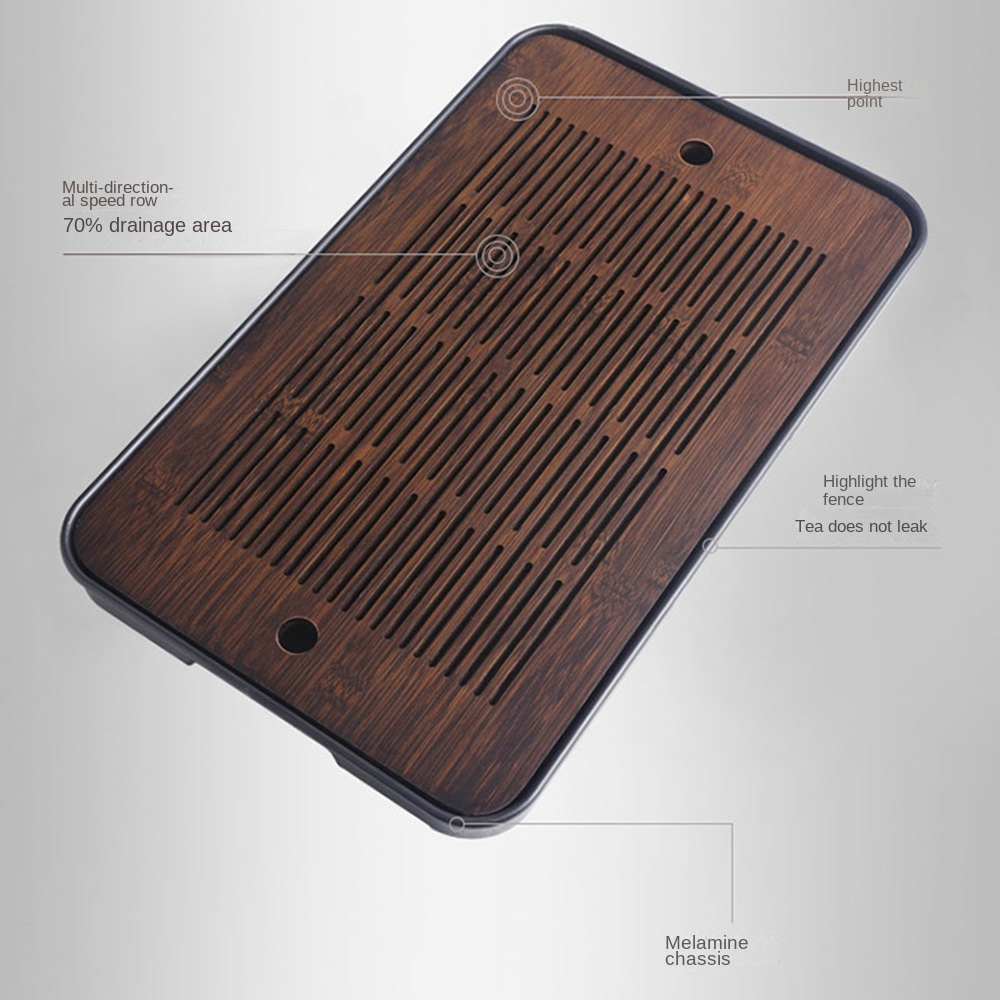 ถาดชาไม้ไผ่อเนกประสงค์พร้อมที่ - Bamboo Tea Tray บทวิจารณ์และราคา