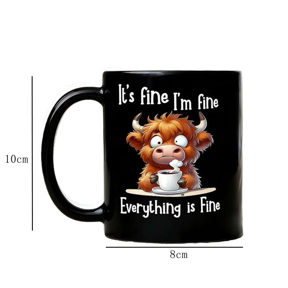 แก้วกาแฟลายวัวไฮแลนด์สก็อตแลนด - Coffee And Tea Quotes Funny บทวิจารณ์และราคา