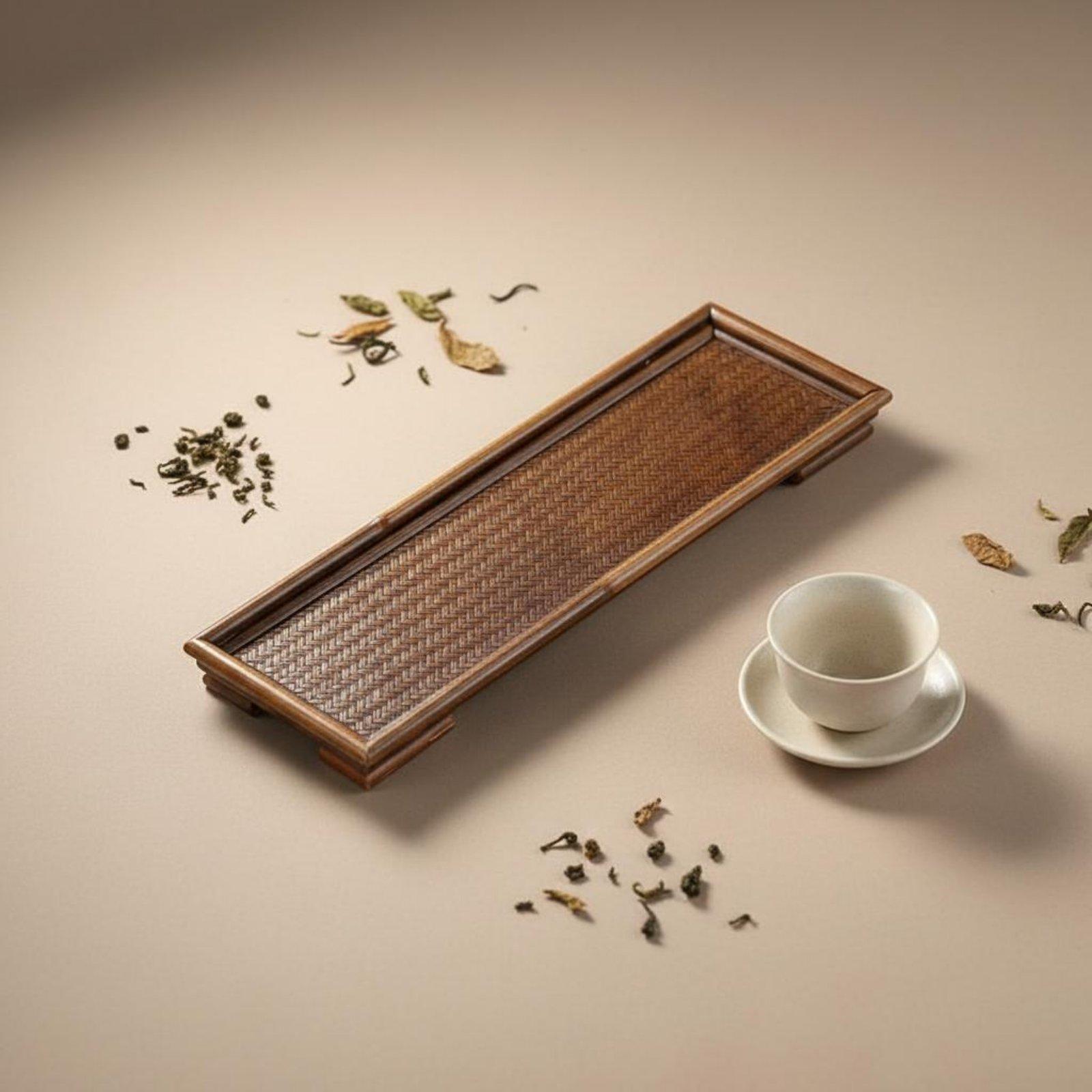 ถาดเสิร์ฟไม้ไผ่ธรรมชาติสำหรับพ - Bamboo Tea Tray บทวิจารณ์และราคา