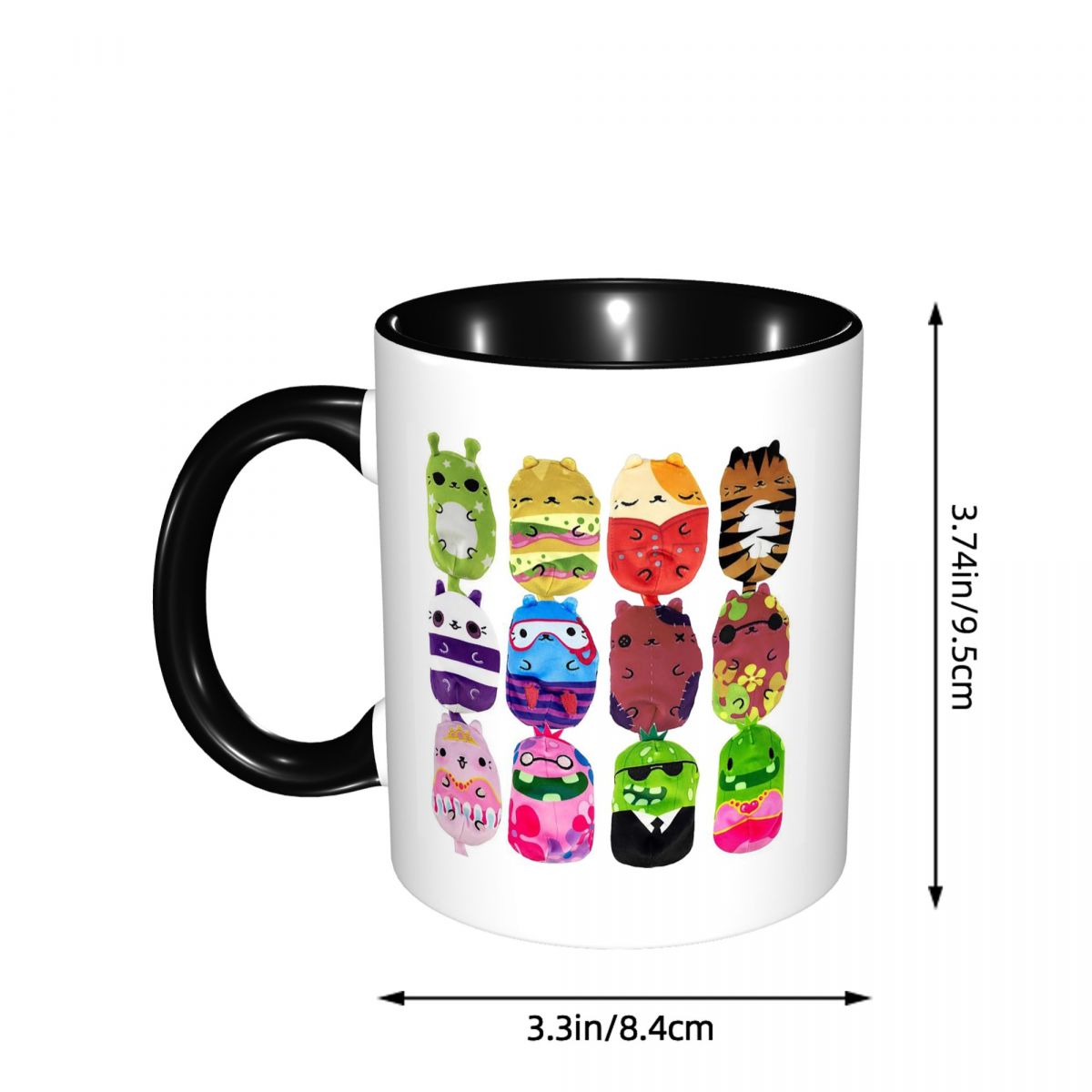 แก้วเซรามิคตลกๆ ลายแมวปะทะผักด - Coffee Vs Tea บทวิจารณ์และราคา