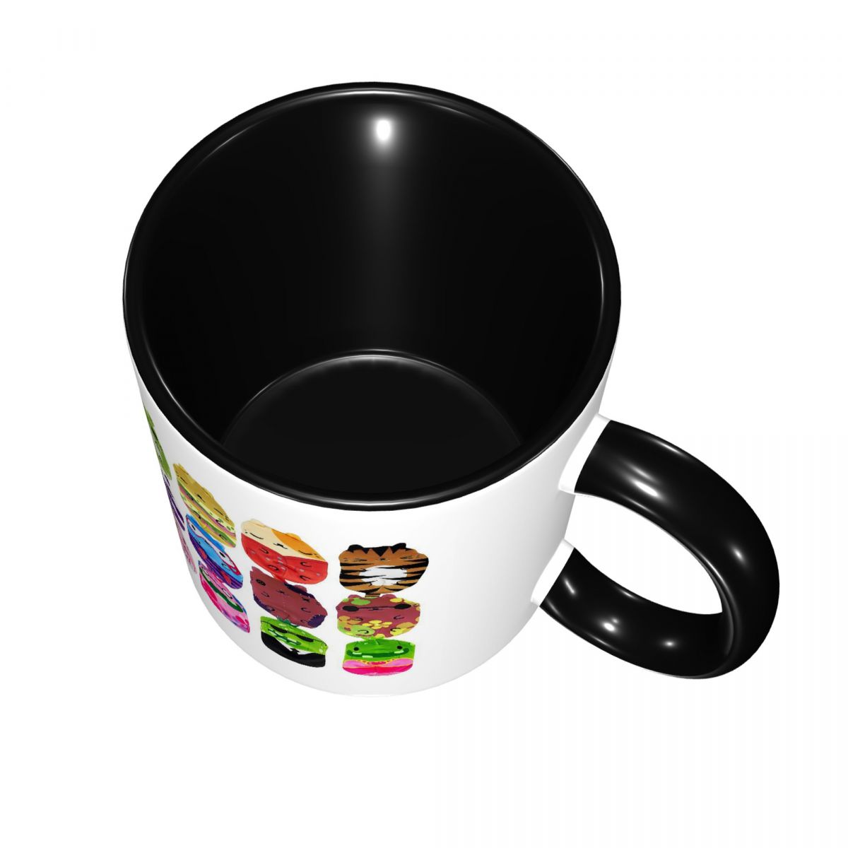 แก้วเซรามิคตลกๆ ลายแมวปะทะผักด - Coffee Vs Tea บทวิจารณ์และราคา