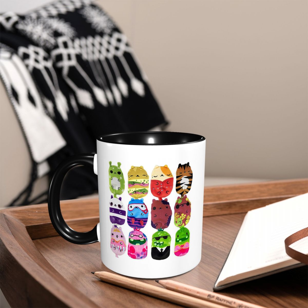 แก้วเซรามิคตลกๆ ลายแมวปะทะผักด - Coffee Vs Tea บทวิจารณ์และราคา