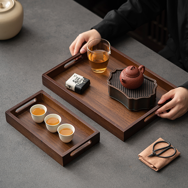 ถาดไม้ไผ่ทรงสี่เหลี่ยมขนาดใหญ่ - Bamboo Tea Tray บทวิจารณ์และราคา
