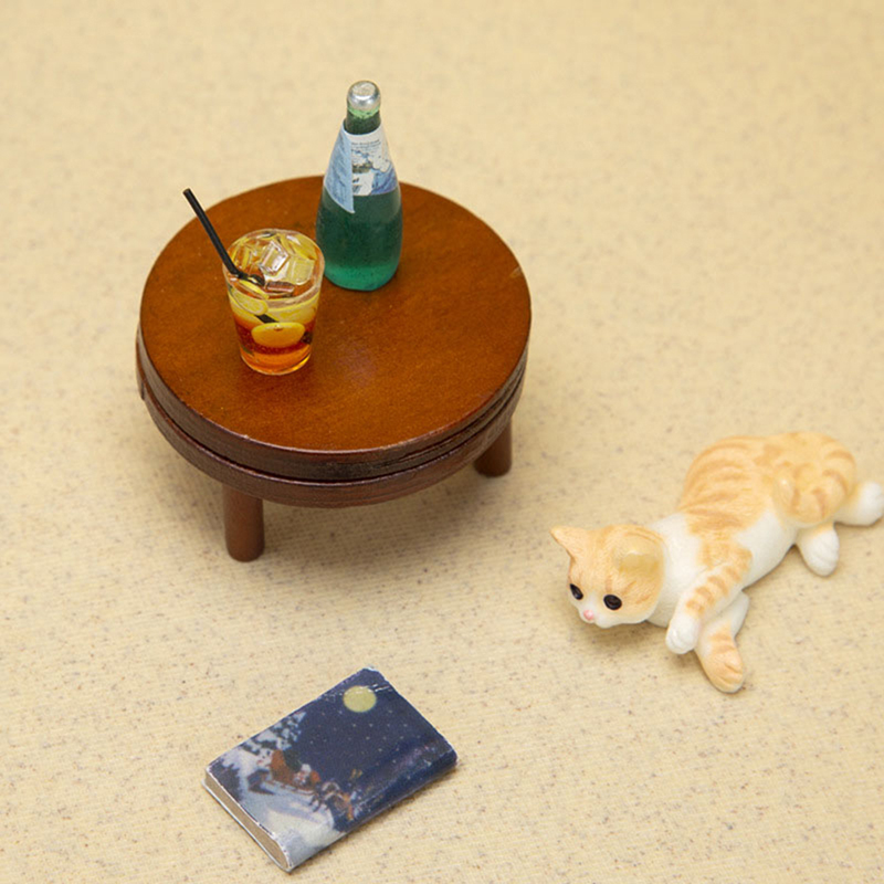 บ้านตุ๊กตา1/12โต๊ะกาแฟโต๊ะไม้ก - Coffee Tea House บทวิจารณ์และราคา
