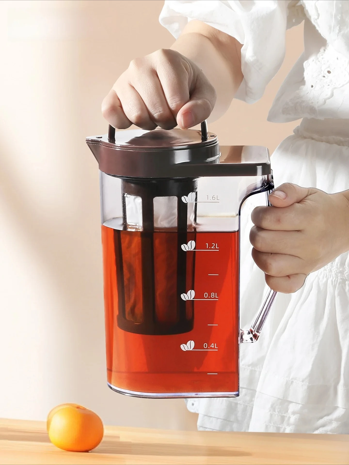 หม้อชงกาแฟพลาสติกความจุขนาดใหญ - Coffee Tea Brew บทวิจารณ์และราคา