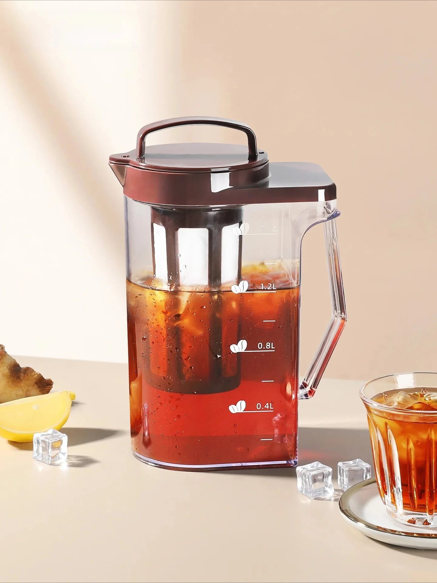หม้อชงกาแฟพลาสติกความจุขนาดใหญ - Coffee Tea Brew บทวิจารณ์และราคา