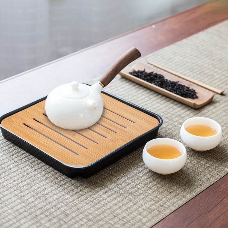 ถาดชาไม้ไผ่ ถาดเสิร์ฟชาจีนกังฟ - Bamboo Tea Tray บทวิจารณ์และราคา